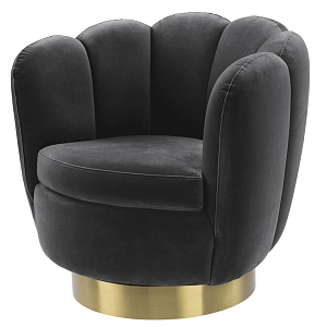 Кресло Eichholtz Swivel Chair Mirage dark grey