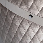 Стул серый велюровый со стеганной спинкой Focus on Convenience варинант исполнения - 3 | Loft Concept в Москве