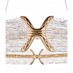 Люстра кольцевая с текстурным природным рисунком IceFlame варинант исполнения - 1 | Loft Concept в Москве