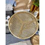 Столик приставной золотистый с орнаментом на столешнице Tanzania варинант исполнения - 8 | Loft Concept в Москве