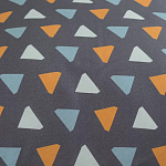 Постельное белье из сатина с принтом треугольники 150х200 см Triangular Dreams варинант исполнения - 3 | Loft Concept в Москве