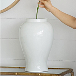 Ваза белая с крышкой однотонная Chinoiserie Ceramics варинант исполнения - 9 | Loft Concept в Москве