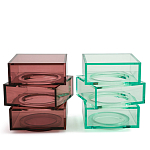 Стол журнальный в форме кубов Acrylic Furniture Lumina Mint Breeze варинант исполнения - 5 | Loft Concept в Москве