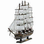 Декоративная модель деревянного тёмно-коричневого парусника в подарочной упаковке With The low варинант исполнения - 3 | Loft Concept в Москве