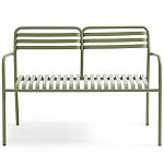 Скамья из алюминия Mack Metal Bench Green варинант исполнения - 2 | Loft Concept в Москве