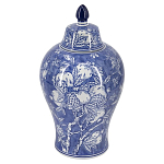 Ваза с крышкой в китайском стиле Гранатовое дерево Blooming Pomegranate варинант исполнения - 1 | Loft Concept в Москве