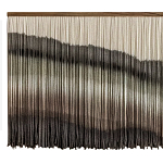 Пейзаж из нитей Макраме Wall decor Black and White Landscape варинант исполнения - 5 | Loft Concept в Москве