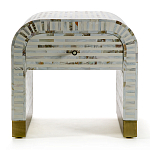 Тумбочка прикроватная Amo Bone Inlay Bedside Almond варинант исполнения - 1 | Loft Concept в Москве