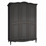 Шкаф черный из массива бука в стиле прованс Black Provence варинант исполнения - 2 | Loft Concept в Москве