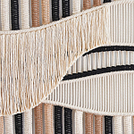 Художественный Гобелен из нитей Макраме Dunes Wall Art варинант исполнения - 2 | Loft Concept в Москве