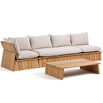 Уличное кресло из массива акации Trivett Wooden Chair варинант исполнения - 8 | Loft Concept в Москве