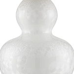 Настольная лампа фарфоровая с плиссированным конусовидным абажуром White Glaze варинант исполнения - 1 | Loft Concept в Москве