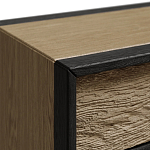 Комод 4 ящика с подсветкой на рельефном фасаде Warm Industrial варинант исполнения - 4 | Loft Concept в Москве