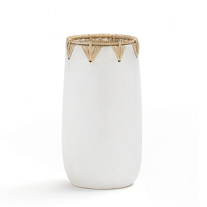 Ваза Ceramic Vase white D13