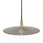 Подвесной светильник круглый в сочетании дерева и металла Space варинант исполнения - 3 | Loft Concept в Москве