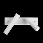 Бра с двумя цилиндрическими повортными спотами белого цвета Trumpet tube варинант исполнения - 7 | Loft Concept в Москве