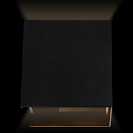 Уличный настенный светильник светодиодный формы куб черного цвета из металла Urban Minimalist варинант исполнения - 2 | Loft Concept в Москве