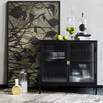 Сервант двухдверный с рифленым стеклом The Keeper варинант исполнения - 6 | Loft Concept в Москве