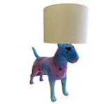 Лампа COLLECTION OF DOGS с абажуром Бультерьер варинант исполнения - 2 | Loft Concept в Москве