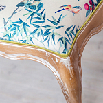 Банкетка из массива бука с цветочным принтом Beige Chinoiserie Garden Banquette варинант исполнения - 2 | Loft Concept в Москве