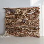 Большая Абстрактное Панно из веток и нитей Dryad Wall Art варинант исполнения - 4 | Loft Concept в Москве