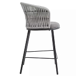 Стул барный с декоративным плетением на спинке и подлокотниках Chair Weave варинант исполнения - 1 | Loft Concept в Москве