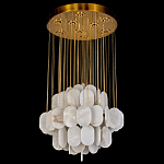 Люстра с овальными подвесками из натурального камня Spatial Composition варинант исполнения - 3 | Loft Concept в Москве