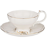 Чайный набор  белого цвета из фарфора на 6 персон 12 предметов Shine Porcelain варинант исполнения - 1 | Loft Concept в Москве