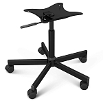 Стул с мягкой обивкой из велюра и подъемно-поворотным механизмом на колесиках Mason Green and Yellow варинант исполнения - 5 | Loft Concept в Москве