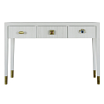Дизайнерский Письменный стол Elsa Dreams White с тремя ящиками варинант исполнения - 5 | Loft Concept в Москве