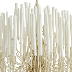 Люстра белая с несколькими ярусами деревянных палочек Bright Wooden Chandelier варинант исполнения - 9 | Loft Concept в Москве