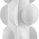 Настольная лампа белая с тканевым абажуром в форме цилиндра Morphing варинант исполнения - 1 | Loft Concept в Москве