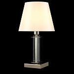 Настольная лампа с белым тканевым абажуром в форме конуса Laurent варинант исполнения - 3 | Loft Concept в Москве