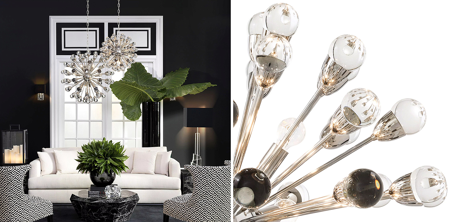 Люстра Eichholtz Chandelier Anto L Nickel - Loft-Concept в Москве