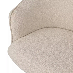 Кресло офисное полукруглое с буклированной обивкой Adjustable Chair варинант исполнения - 3 | Loft Concept в Москве