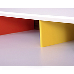 Письменный стол с 2-мя чёрными выдвижными ящиками и нишей с цветными разделителями Ballan варинант исполнения - 4 | Loft Concept в Москве