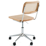 Офисный стул из ротанга на колёсах June Rattan Wicker Chair варинант исполнения - 3 | Loft Concept в Москве