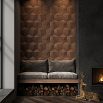 Гипсовая 3D панель с принтографией PM-30 варинант исполнения - 4 | Loft Concept в Москве