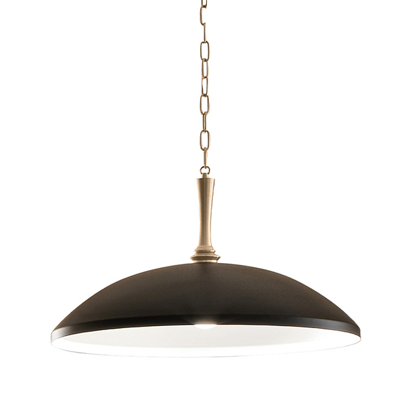 Подвесной светильник с широким куполообразным плафоном Kichler Бронза Белый Черный в Москве | Loft Concept 