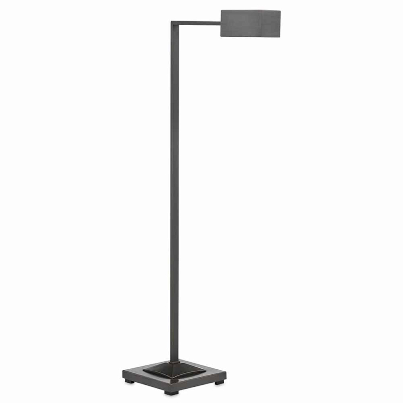 Торшер с прямоугольным абажуром Favorite Floor lamp Никель Латунь Темная бронза в Москве | Loft Concept 