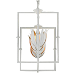 Люстра белая прямоугольная с абажурами в виде цветков тюльпана White Tulips варинант исполнения - 4 | Loft Concept в Москве