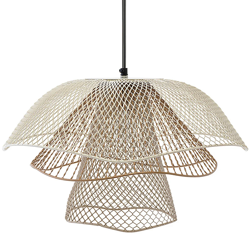   Beige Gold Mesh Lampshade Hanging Lamp     | Loft Concept 
