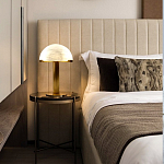 Настольная лампа c абажуром в форме купола из натурального камня  Heavenly Harmony варинант исполнения - 5 | Loft Concept в Москве