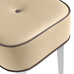 Квадратный мягкий пуф на белых ножках Winton Pouf Square варинант исполнения - 20 | Loft Concept в Москве