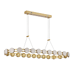 Люстра овальная с круглыми светодиодными источниками света Maxine Light варинант исполнения - 3 | Loft Concept в Москве