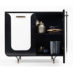 Черно-белый распашной комод Accordo варинант исполнения - 3 | Loft Concept в Москве