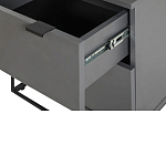 Тумба прикроватная цвета графит с ящиками Strict Lines варинант исполнения - 5 | Loft Concept в Москве