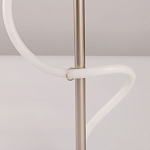 Настольная лампа белым изогнутым плафоном на круглой подставке Luke Lampco Tracer Lamp варинант исполнения - 10 | Loft Concept в Москве