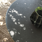 Дизайнерский круглый обеденный стол из цемента ARC Table варинант исполнения - 3 | Loft Concept в Москве