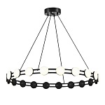 Люстра кольцевая с круглыми светодиодными источниками света Maxine Light варинант исполнения - 1 | Loft Concept в Москве